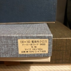 未使用品　美品　藍楽布クロスの画像