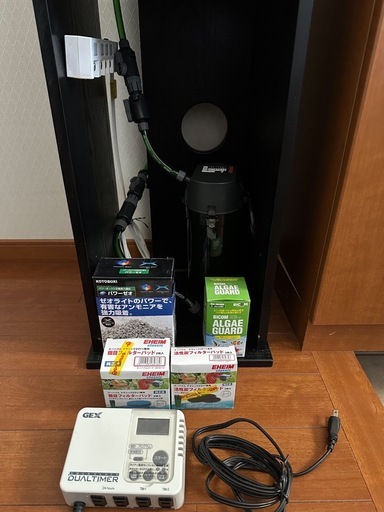 コトブキ 縦型スリム水槽＋専用台座+ポンプ+照明+タイマーセット