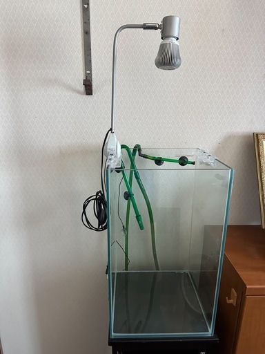 コトブキ 縦型スリム水槽＋専用台座+ポンプ+照明+タイマーセット
