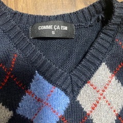 ベビーカーディガン　comme ca ism 　100-110cmの画像