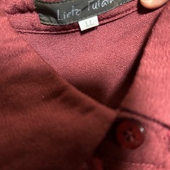 【古着】Lieto Fulala ワインレッド 半袖シャツ LLの画像