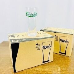 【未使用品】カールスバーグ エンボスパイントグラス 1箱6個入り×2箱の画像