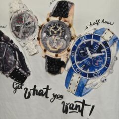 半袖Tシャツ オメガ シーマスター タグホイヤー 高級腕時計デザイン オマージュの画像