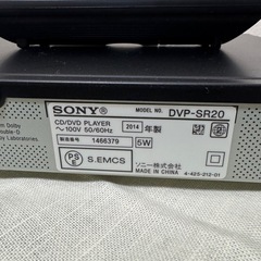 SONY DVDプレイヤーの画像