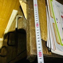 昭和レトロな木製棚小の画像