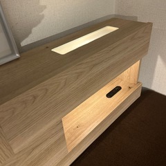 ドリームベッド ベッドフレーム（収納付き・ホワイト）取扱説明書＆保証書あり
の画像