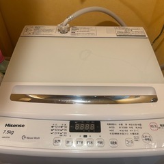 ［日付指定あり］Hisense洗濯機　HW-G75Aの画像