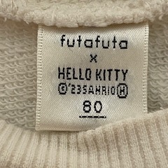 キティー　フタフタ　コラボ　トレーナー　80　80の画像