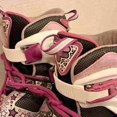 FILA SKATES J-ONE COMBO 2SET インラインスケート 3点プロテクターセット キッズ ジュニア 子供用 ピンク　サイズ: Ｌ（22.5cm-25.5cm)の画像