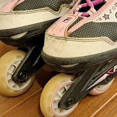 FILA SKATES J-ONE COMBO 2SET インラインスケート 3点プロテクターセット キッズ ジュニア 子供用 ピンク　サイズ: Ｌ（22.5cm-25.5cm)の画像