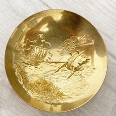 茶道具 黄金茶釜 千利休 小姫 黄金 茶釜 高さ約9㎝の画像
