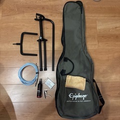 Epiphone Les Paul standard proレッド＆その他付属品の画像