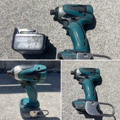 マキタ充電式草刈機＆インパクトドライバー14.4V 5Aバッテリー１つ付き マキタ草刈機＆インパクトドライバー14.4V 5a バッテリー1個セット
