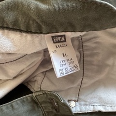 EDWINカーゴパンツの画像