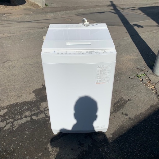 【お安くお譲りしてます！札幌市内配達無料】東芝 8.0kg 洗濯機 AW-8D9BK ホワイト 2021年製