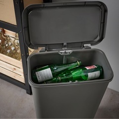 美品 IKEA KNÖCKLA クノックラ ペダル式ゴミ箱　50lの画像