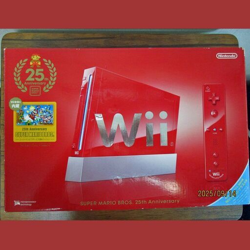 Wii本体　赤　スーパーマリオ25周年仕様