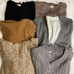レディース トップス ニット・カットソーなど まとめ売り 10点Mかフリー の画像
