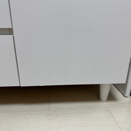 シェルフ キャビネット 引出し3段 脚付 フレンチシャビー調 幅120cm  日本製