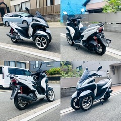 トリシティ125 人気の白黒トリちゃん♪お安くどうぞ^_^ [普通自動車免許仕様へ改造可]の画像