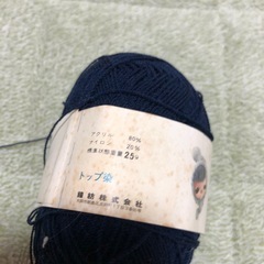 毛糸　　紺色　　の画像