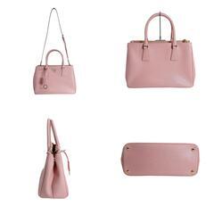 プラダ BN2775 ハンドバッグ ピンク  PRADA 2wayバッグ サフィアーノの画像