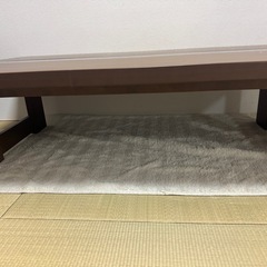 ナチュラルブラウン ローテーブルお譲りしますの画像