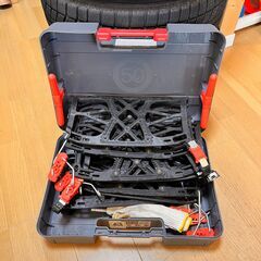 スタッドレスタイヤ BLIZAK VRX 195/65/R15 スノーソックス 非金属チェーンのセット VOXYで使っていましたの画像