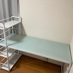 ガラス　デスクの画像
