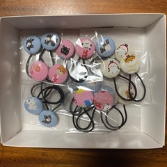 ハンドメイド　手作り　髪ゴムの画像