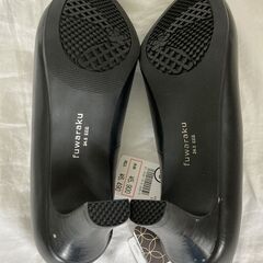 ☆Fuwaraku FR-120パンプス 24.5cm ブラック◆ビジネスからプライベートまでの画像