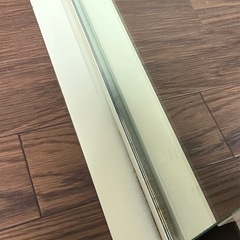 【10/1〜10/19までにお渡し】賃貸でも取付可　全身鏡オフホワイトの画像