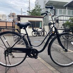 27インチ ママチャリ 6段変速の画像