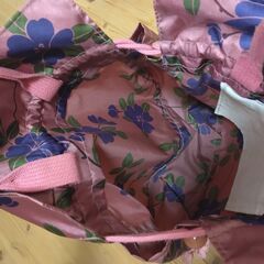 バッグ　パープル×花の画像