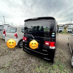 値下げ　ダイハツ　タント　黒　軽自動車　中古車の画像