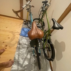 ミニベロ　ブルーノ　水色　20インチ　室内保管の画像