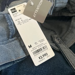 GUデニムワンピース新品の画像