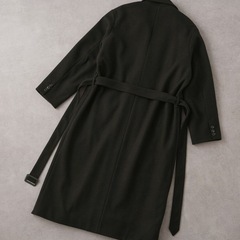 ☆美品☆ EMMA CLOTHES オーバーロングチェスターコート ブラックの画像