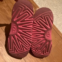 21㎝　大人気UGG キッズ　雪遊び　長靴　レインシューズ　透明ブーツ　内側ボアの画像