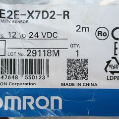 ☆ オムロン OMRON E2E-X7D2-R 2m 誘導型近接センサー スイッチ◆鉄系金属検出用標準センサの画像