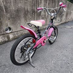 取引中　16インチ 子供用自転車 補助輪ありの画像