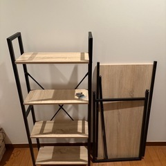 ラック付き一体型デスク　lowyaの画像