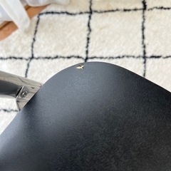 お譲りします！ブラックパイプ椅子4脚の画像