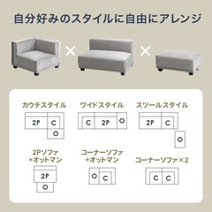 【定価５.1万】Celinaカウチソファ（美品）の画像