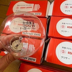 耐震　クリヤー　電球 E26 110V 200Wの画像