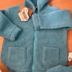 フリースジャケット　ボアジャケット　パーカー　子供服　もこもこ　防寒の画像