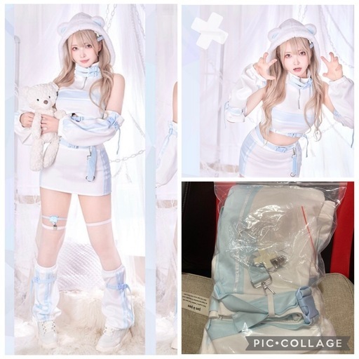 天使界隈..トムボーイべアファーフーディーセットアップ《ハロウィンコスプレ8点セット》【Malymoo】