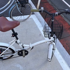 折りたたみ自転車　20インチ　7段変速変速付　まだまだ乗れます　現地受渡のみの画像