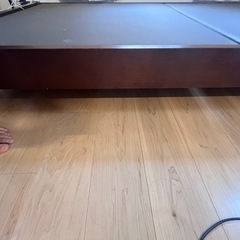 シングルベッド　ダークブラウンの画像