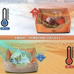 ペット(犬、猫)用ベッド、カウチ  冷暖兼用の画像
